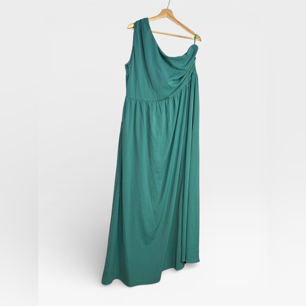 3XL Seafoam‎ Green Single Shoulder Dress